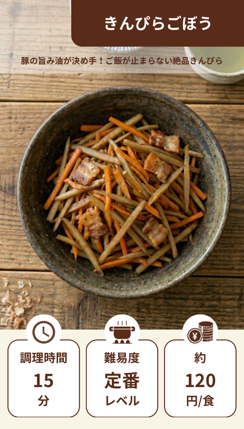きんぴらごぼう