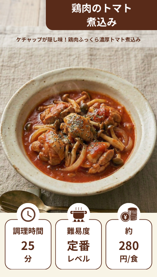 鶏肉のトマト煮込み