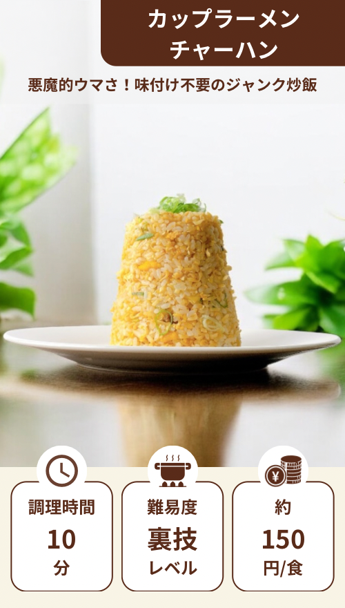 カップラーメンチャーハン