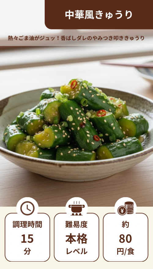 中華風きゅうり
