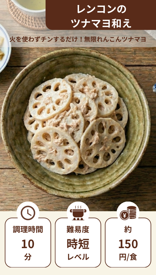れんこんのツナマヨ和え